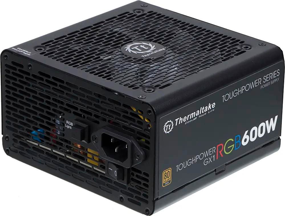 Блок питания Thermaltake Toughpower GX1 RGB,  600Вт,  120мм,  черный, retail [ps-tpd-0600nhfage-1]